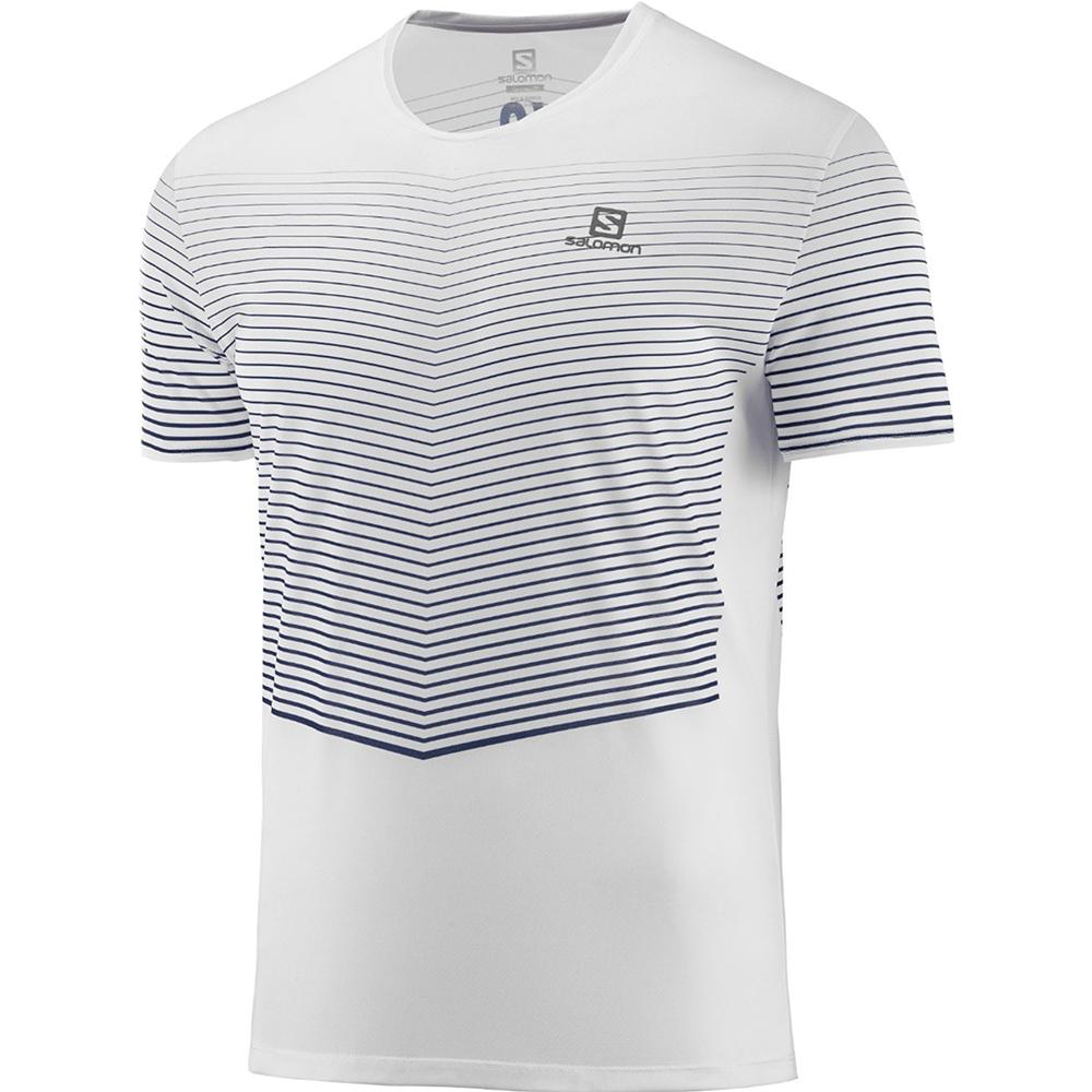 Salomon Israel SENSE M - Mens T shirts - White (TSHE-85724)